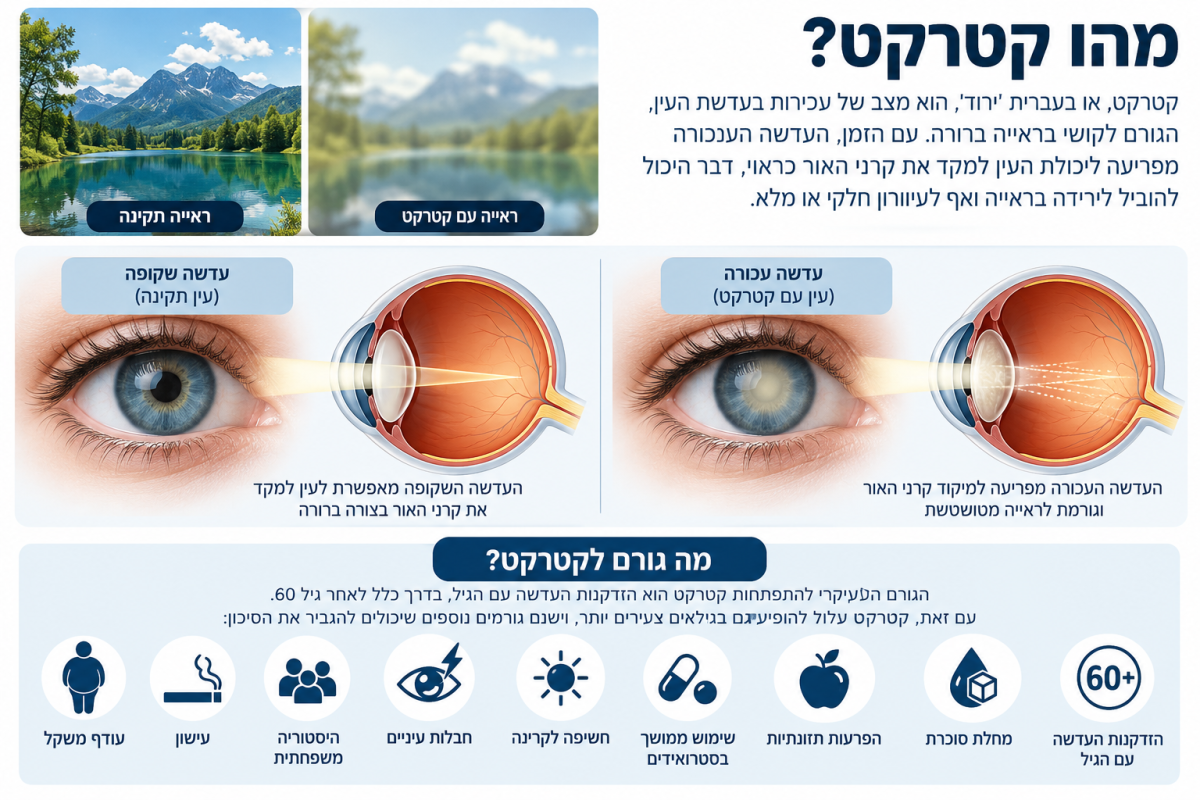 מהו קטקרט ?וכיצד ניתן לטפל בו.